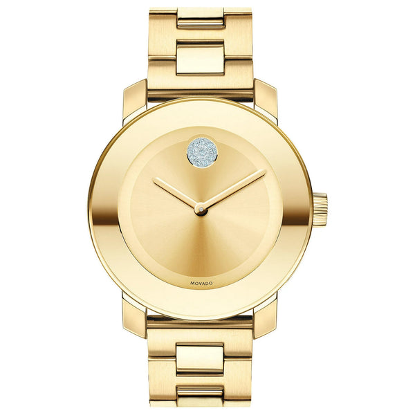 Movado Reloj analógico audaz con diamantes de 36 mm para mujer