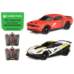 2 New Bright Forza Motorsport Corvette & Challenger Remote Control Set