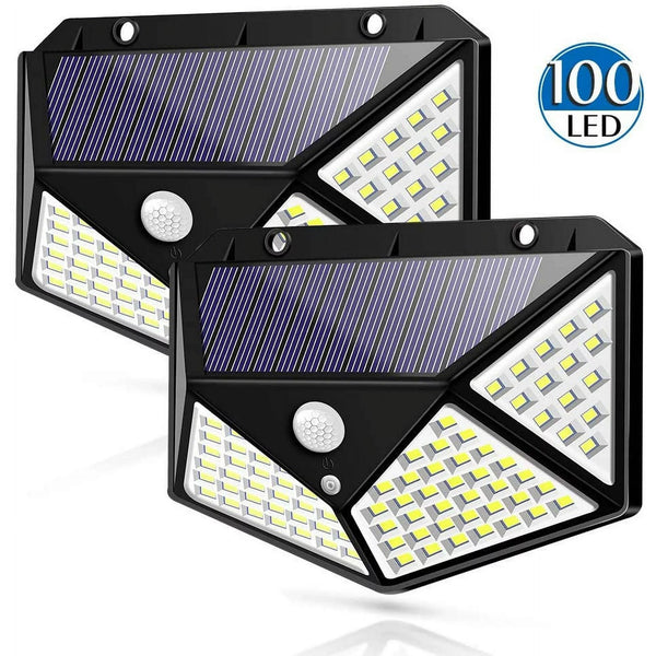 2 Pack Of 100 LED Outdoor Solar Lights