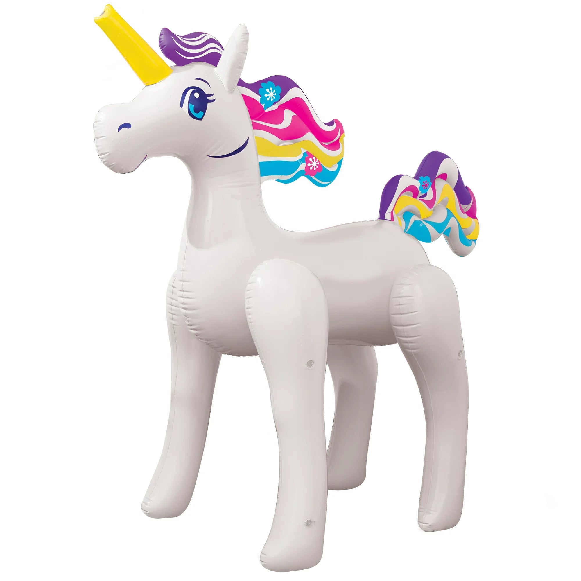 Large Unicorn Character Inflatable Sprinkler Pool Game