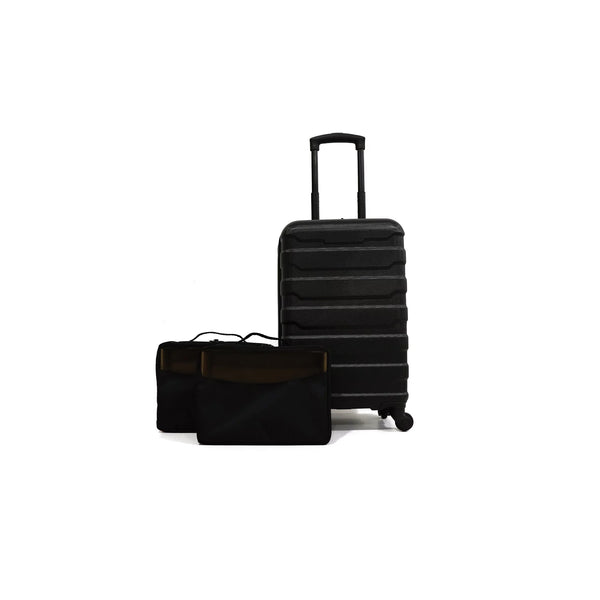 20" Hardside Carry-on ABS Luggage with 2 Packing Cubes