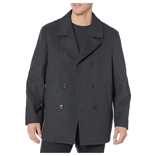 Ben Sherman Men's Classic Double Breasted Peacoat Jacket