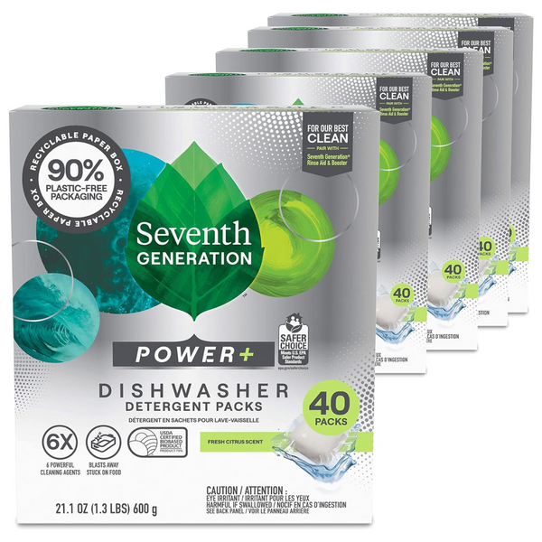 200 Seventh Generation Dishwasher Detergent Packs