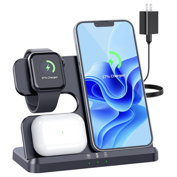 3 in 1 Wireless Fast Charging Station