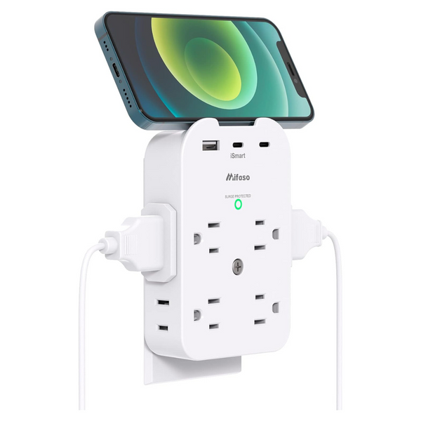 8 Outlet 3 USB Port Outlet Extender