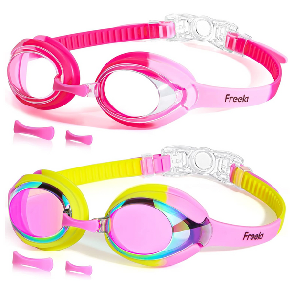 2-Pack Kids Swim Goggles