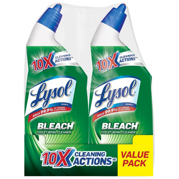 2-Pack Lysol Toilet Bowl Cleaner W/Bleach