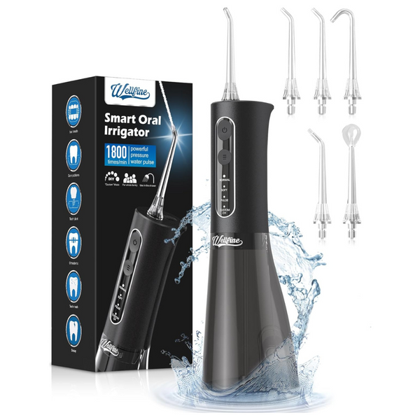 Cordless Water Flosser With 4 Modes And 5 Jet Tips