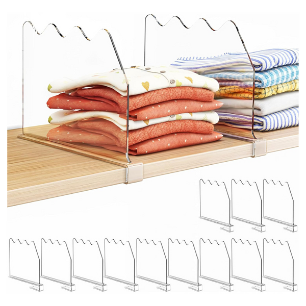 12 Organization Shelf Dividers