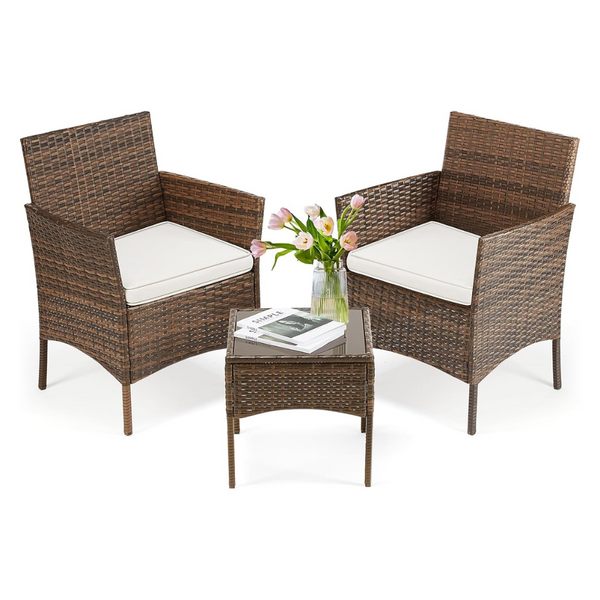 3 Piece Outdoor Wicker Furniture Set