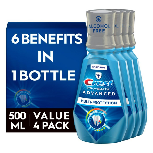 8 Bottles Crest Advanced Multi-Protection Mouthwash