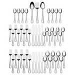 51-Piece International Silver Stainless Steel Flatware Sets