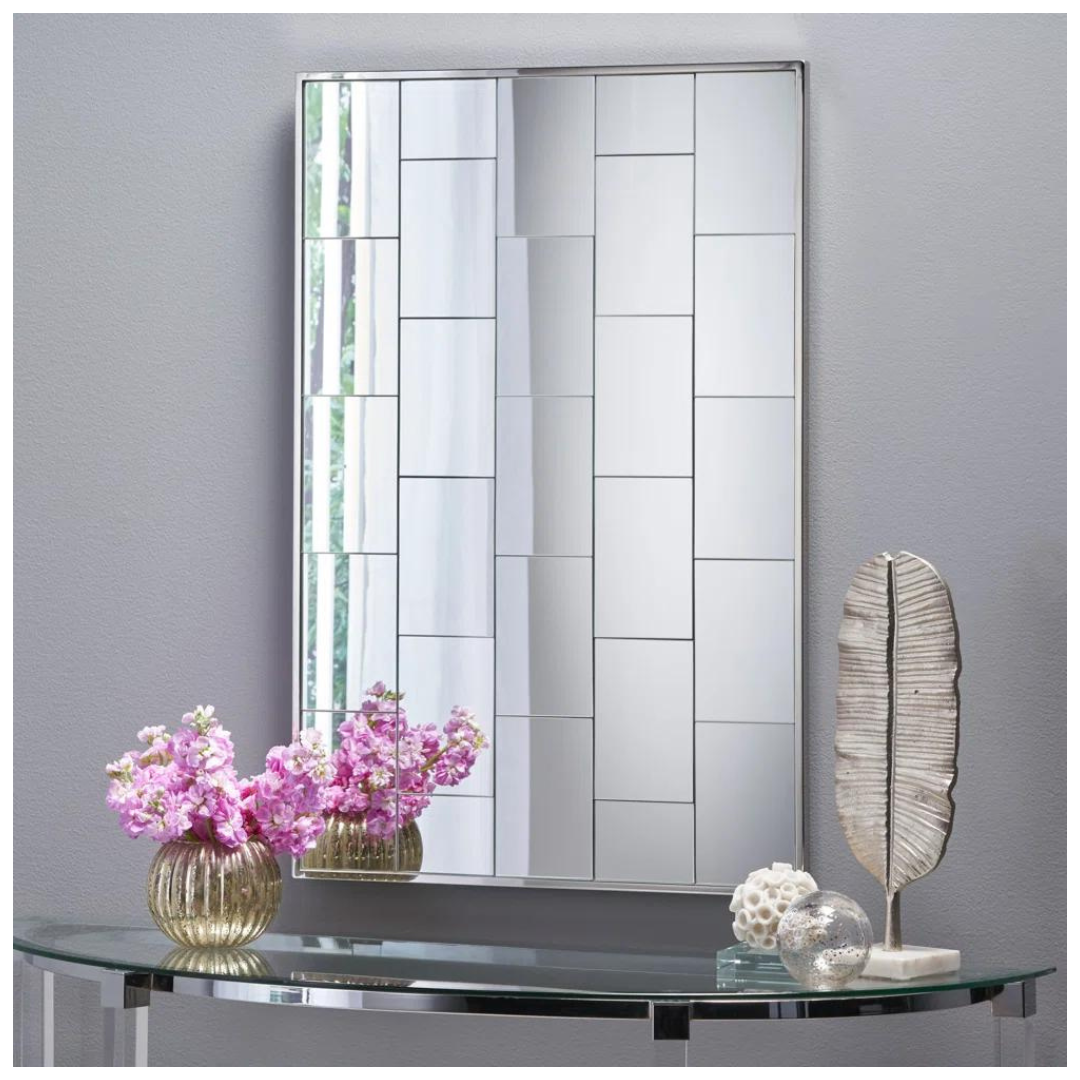 Metal Flat Wall Mirror