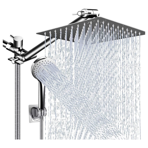 High Pressure 5 Mode Rain Shower Head with Extension Arm