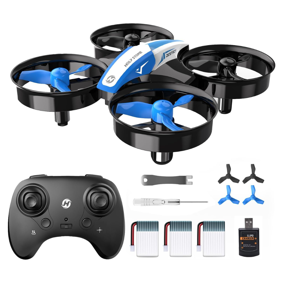 Beginners Quadcopter Mini Drone With Auto Hover & 3 Batteries