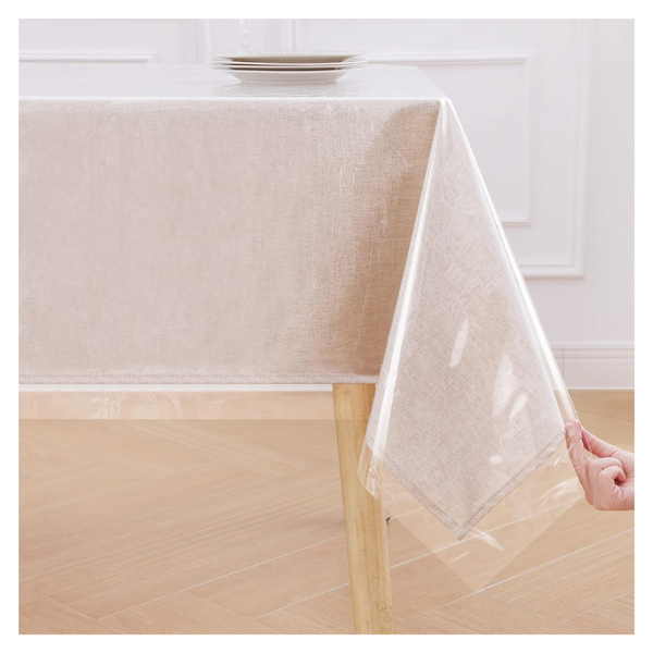 Clear Rectangle Vinyl Tablecloth