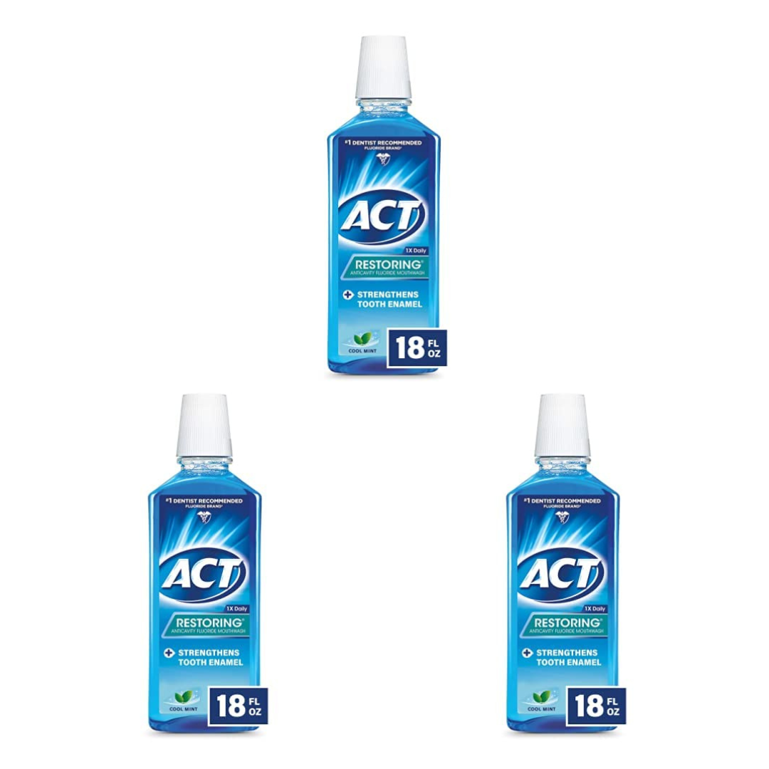 3-Pack Act Mouthwash