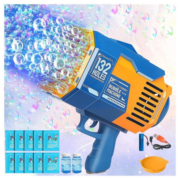 132 Holes 8,000+ Bubble Machine Blower (2 Colors)