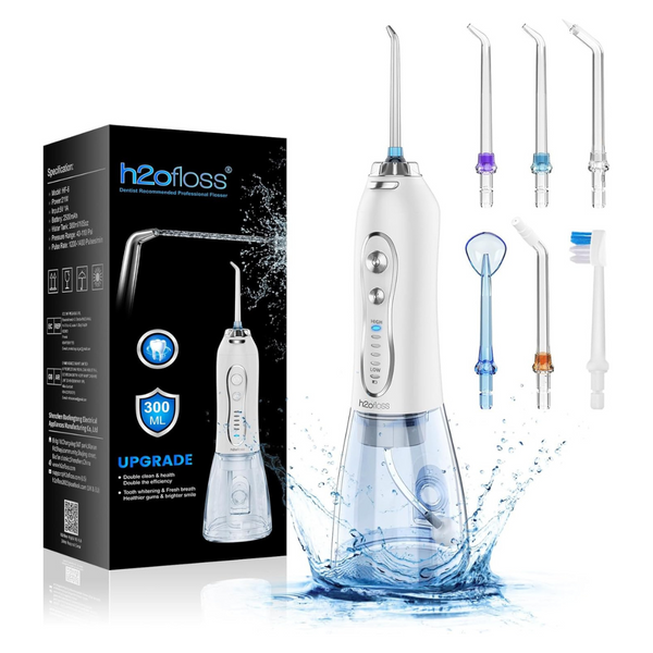 Cordless Water Flosser With 5 Modes & 6 Jet Tips