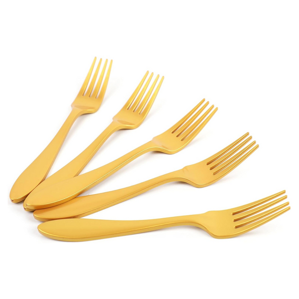 200 Pcs Gold Disposable Forks