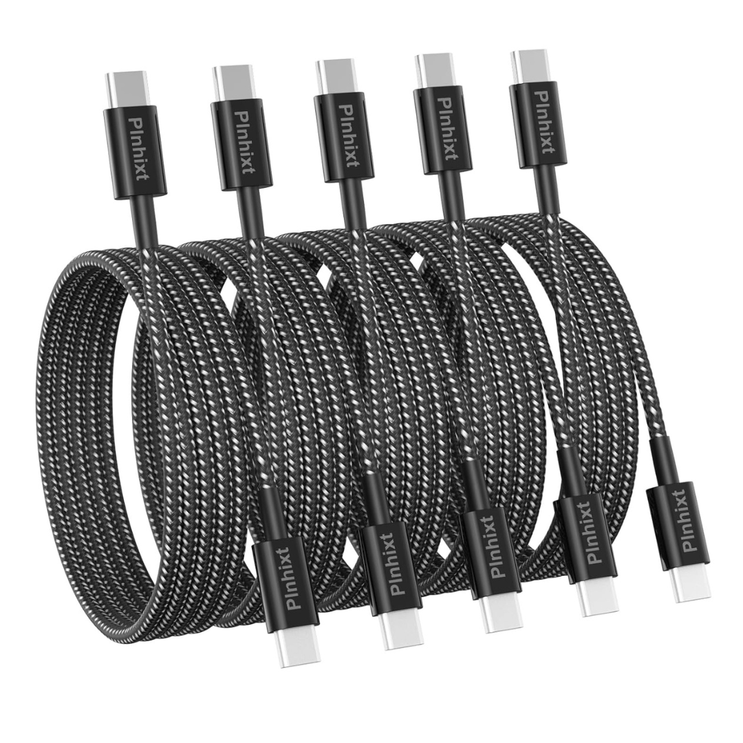 5-Pack 60W USB-C Cables
