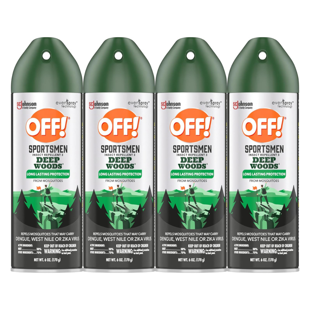 4-Pack OFF! Deep Woods Insect Repellent Spray