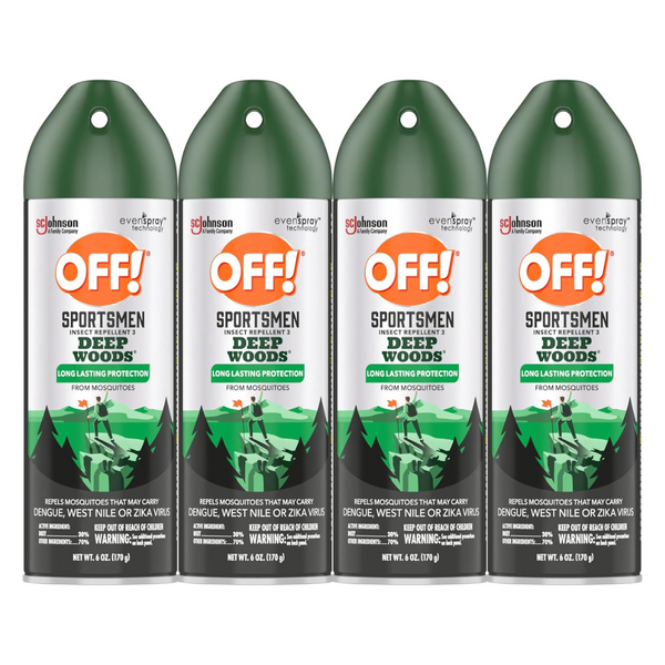 4-Pack OFF! Deep Woods Insect Repellent Spray