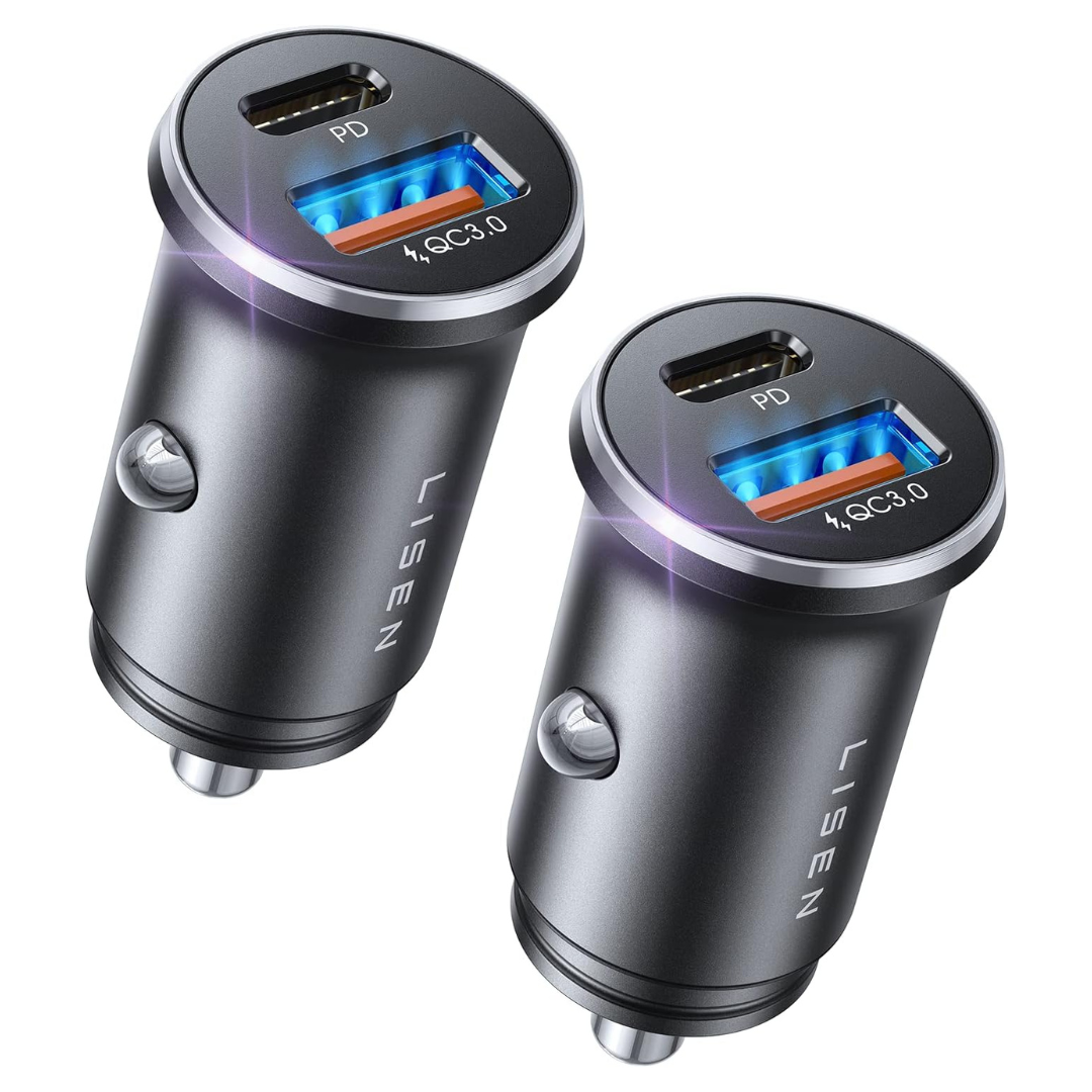 2-Pack 48W Dual Port Car Chargers