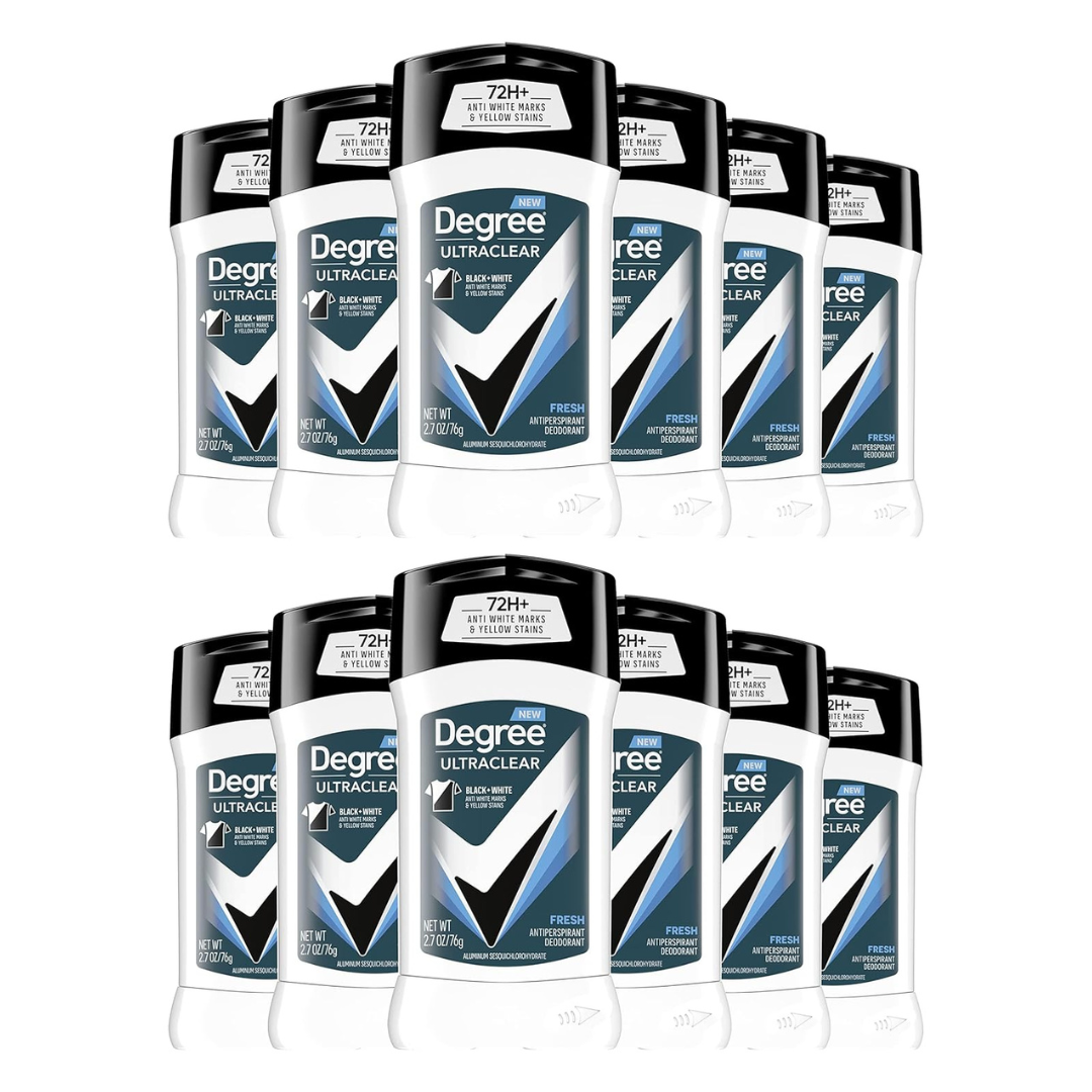 12-Pack Degree Men's Ultra Clear Deodorant