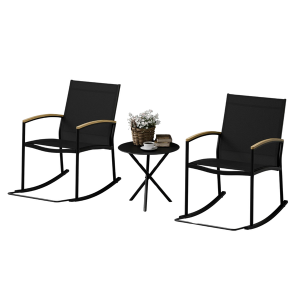 3-Piece Outdoor Patio Conversation Set (3 Colors)