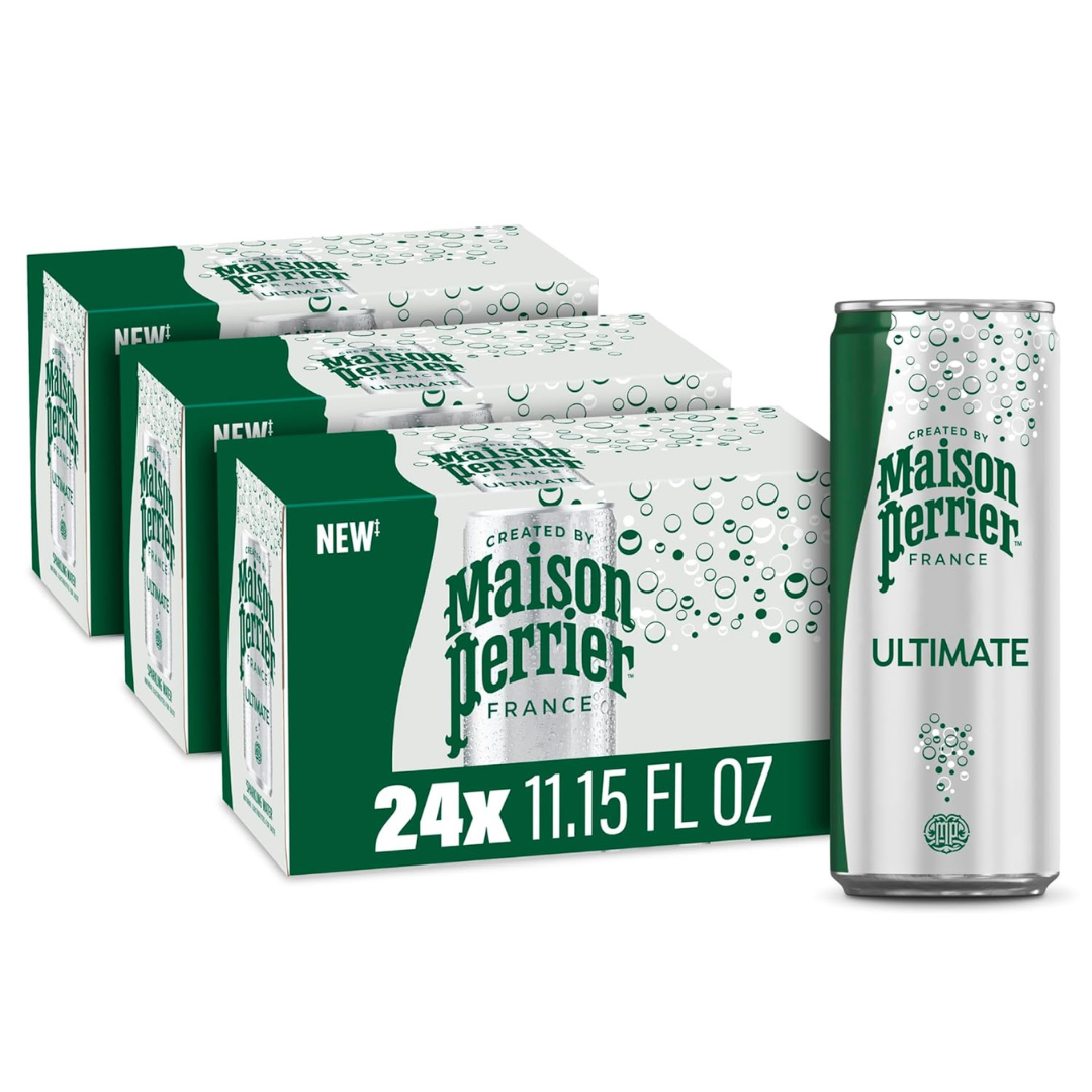 24-Cans Perrier Ultimate Sparkling Water