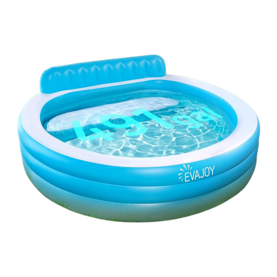 Full-Sized Inflatable Swimming Pool with Seats