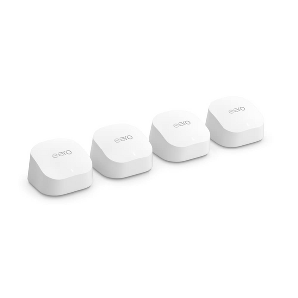 4 Amazon eero 6+ Mesh Wi-Fi Routers