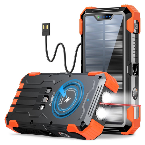 42,800mAh Wireless Solar Charging Power Bank