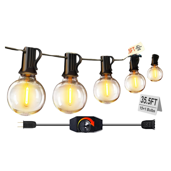 35.5-Ft Outdoor String Lights