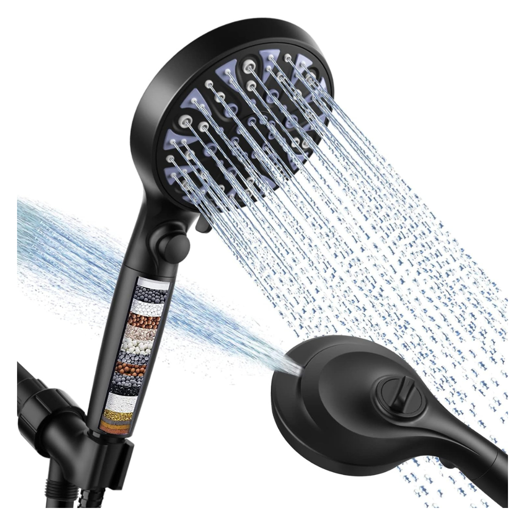 Handheld 10 Spray Modes Filtered Shower Head