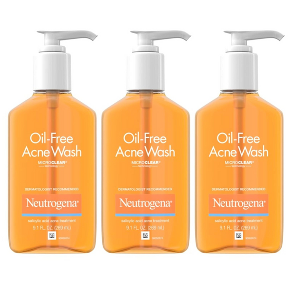 3-Pack Neutrogena Acne Fighting Face Wash