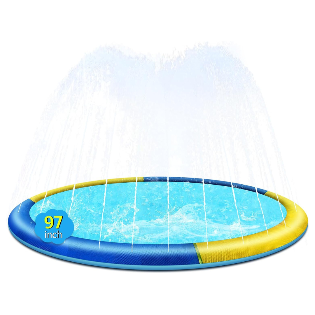 97" Non-Slip Splash Pad Wading Sprinkler Pool