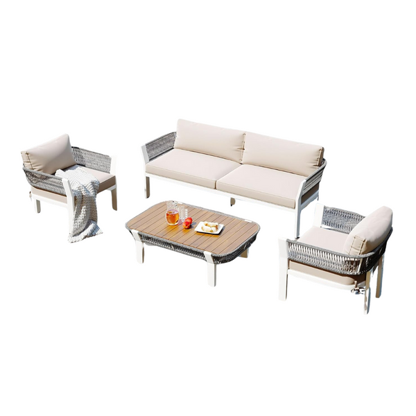 4-Piece Outdoor Patio Conversation Set