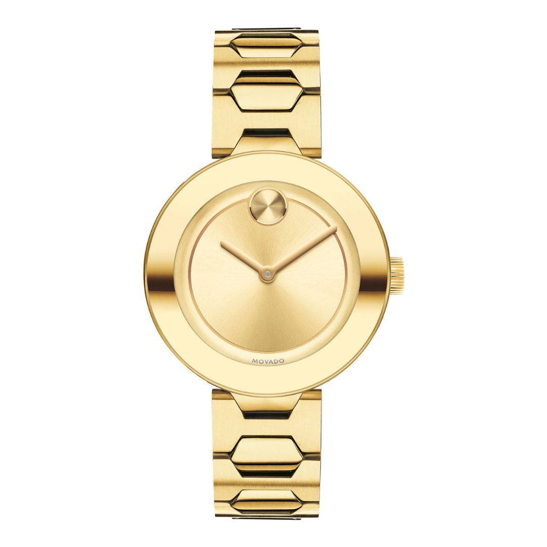 Movado Bold Yellow Gold Tone Stainless Steel Women's Watch