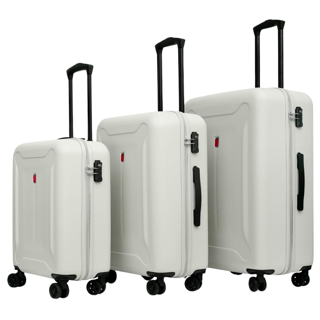 3 Piece Luggage Set with Spinners & TSA Locks (3 Colors)