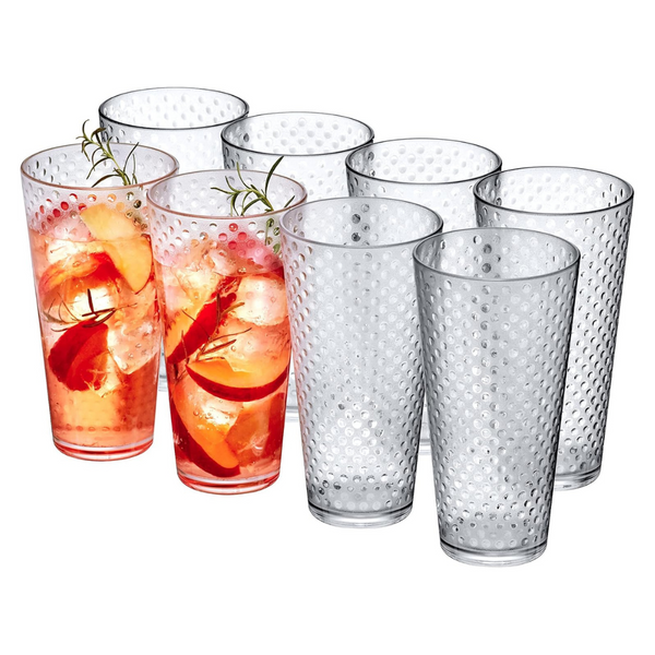 8-Pack Large Plastic Tumblers