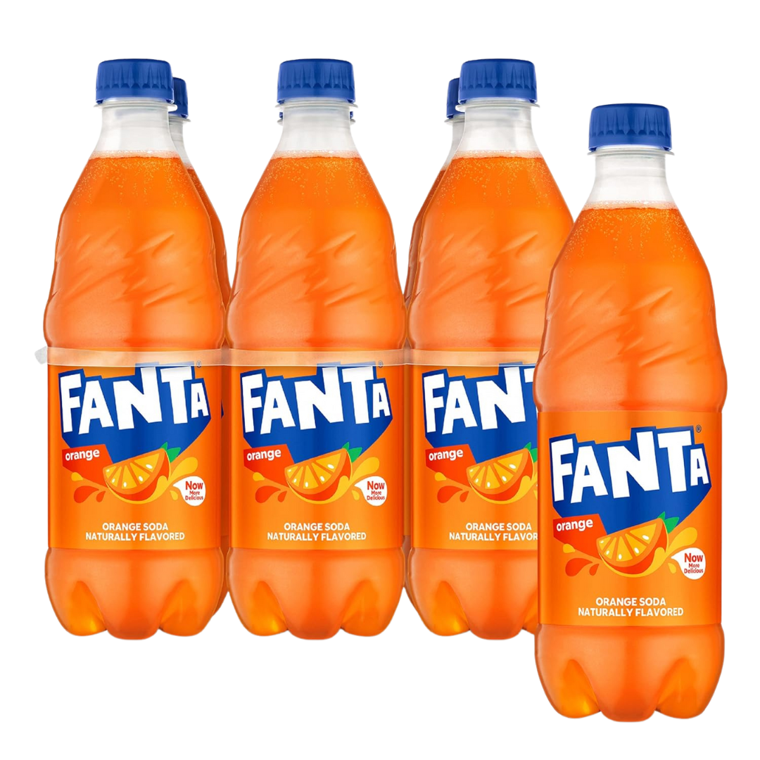 6 Bottles Fanta Orange Soda