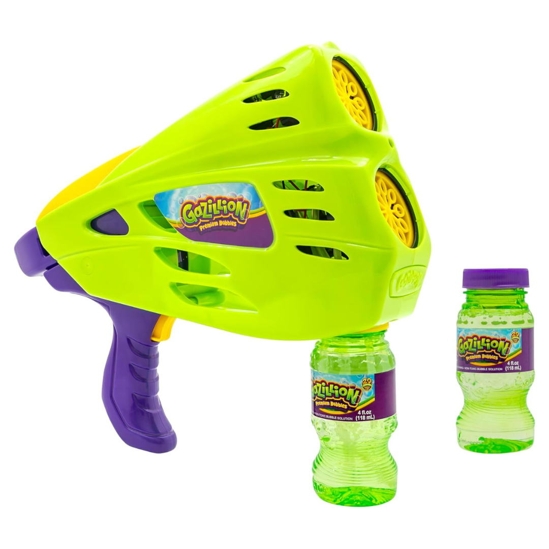 Gazillion Bubbles Double Bubble Blaster with LED Light Show & More