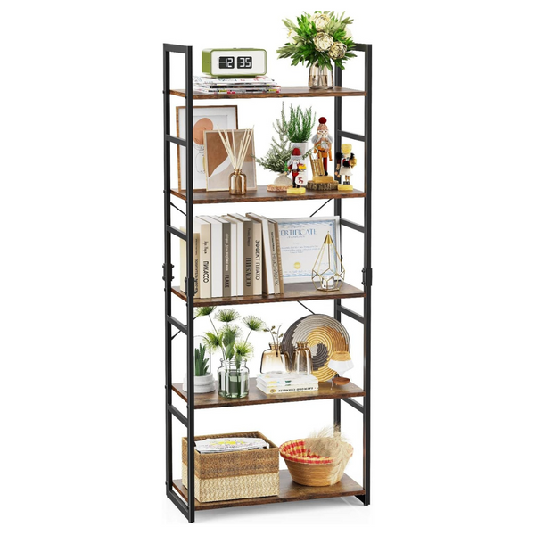 5 Tier Tall Bookcase