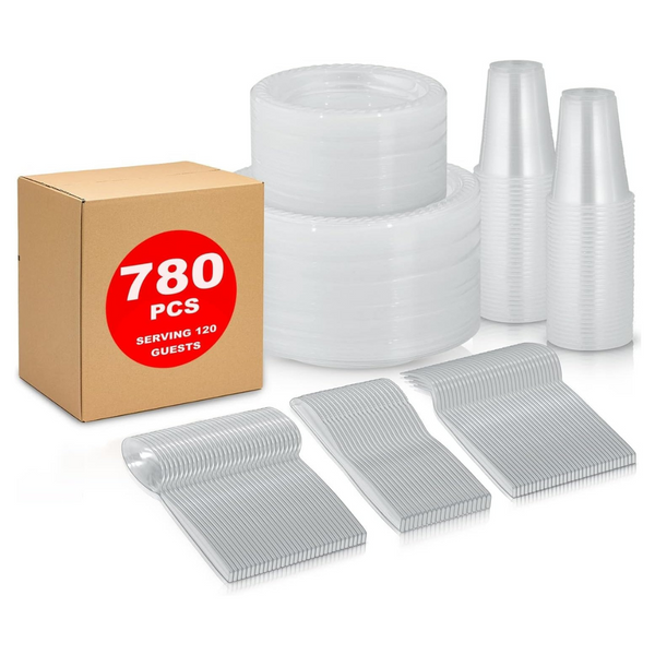 780-Piece Disposable Dinnerware Set