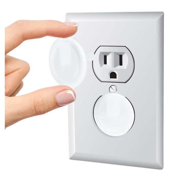 36-Pack White Outlet Plugs