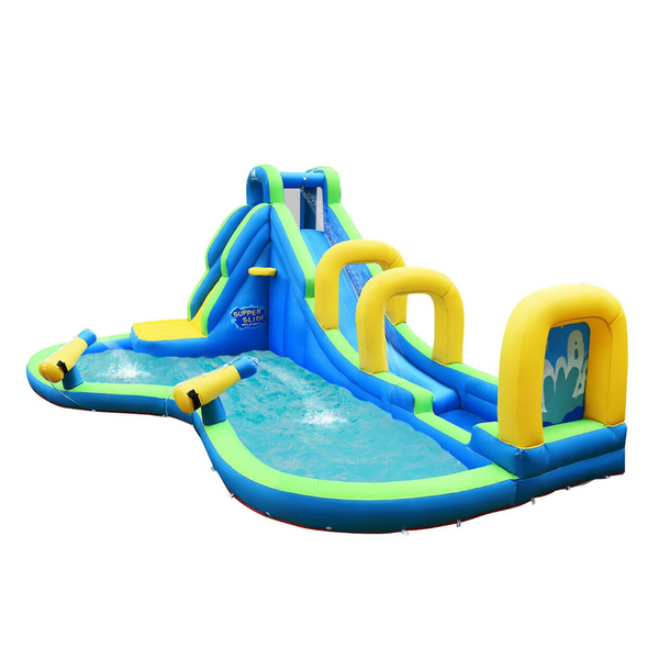 Inflatable Water Slide & Bounce House with Splash Pool