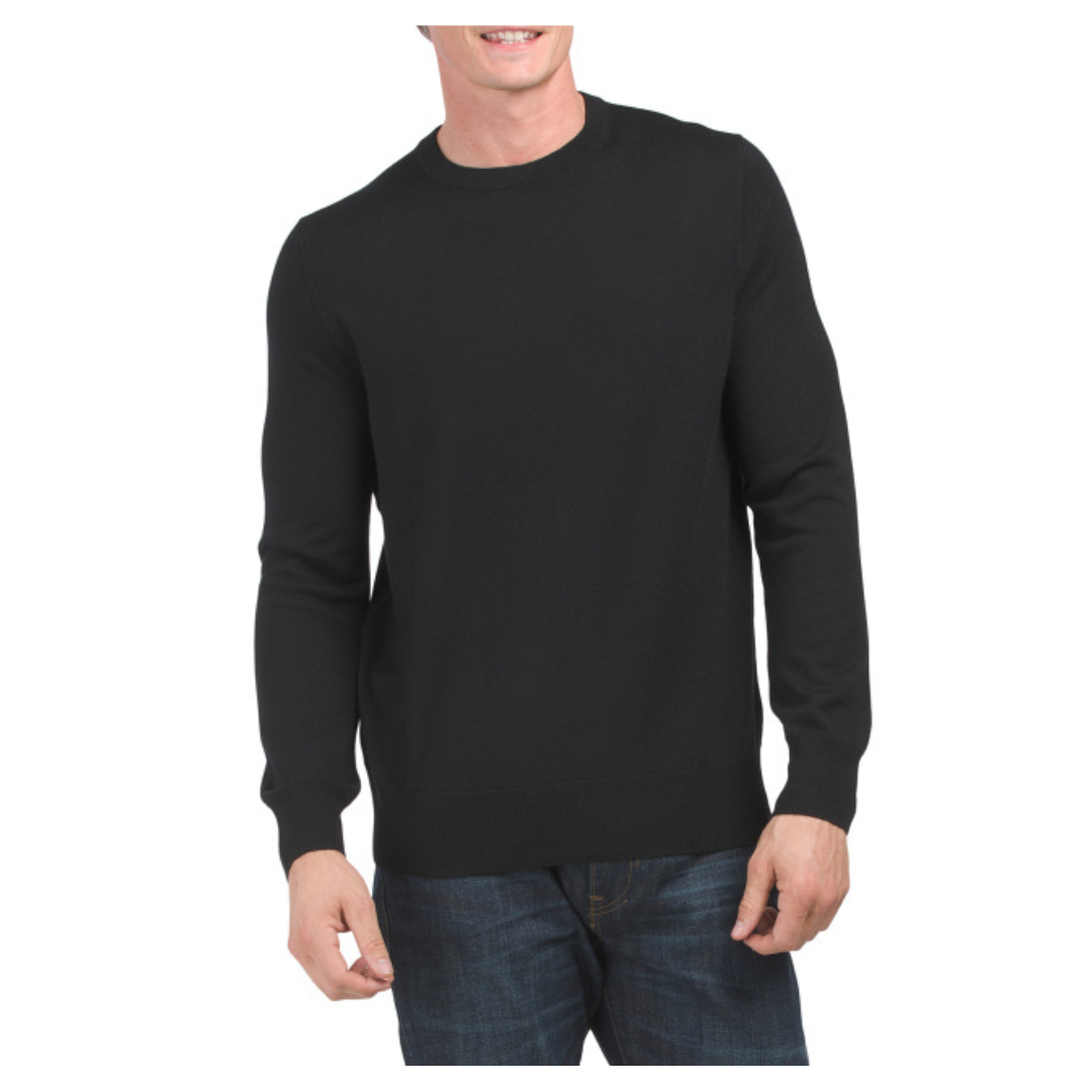 Brooks Brothers Washable Merino Wool Crew Neck Sweater