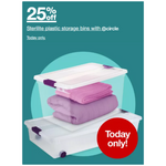 Save 25% On Select Sterilite Storage Items!